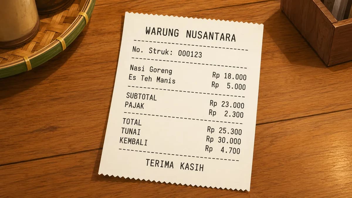 Aplikasi Struk Kasir: Cara Membuat Struk dan Nota yang Rapi