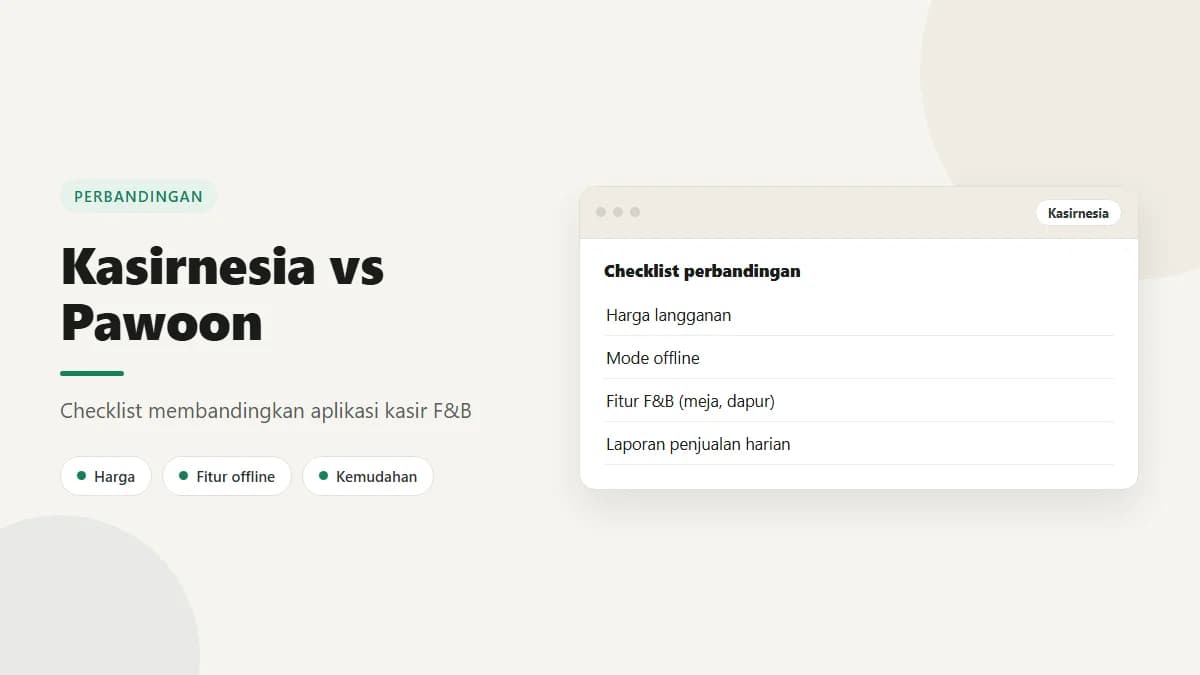 Kasirnesia vs Pawoon: Alternatif Pawoon untuk Warung dan Kafe