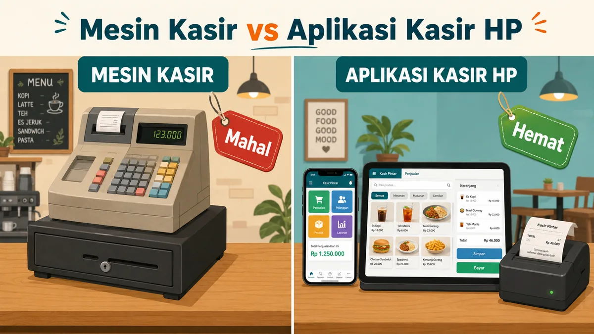 Mesin Kasir vs Aplikasi Kasir HP: Mana yang Cocok untuk Restoran?