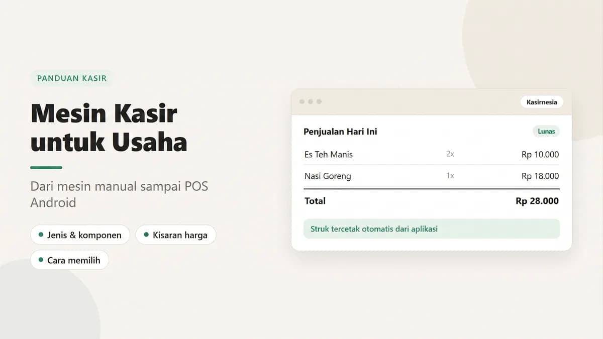 Mesin Kasir: Panduan Lengkap untuk Pemilik Usaha