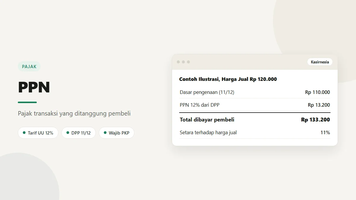 PPN Adalah Pajak Transaksi: Tarif yang Berlaku, Cara Hitung, dan Contohnya